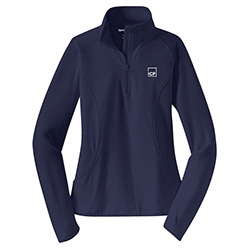 LADIES SPORT-TEK STRETCH 1/2 ZIP PULLOVER